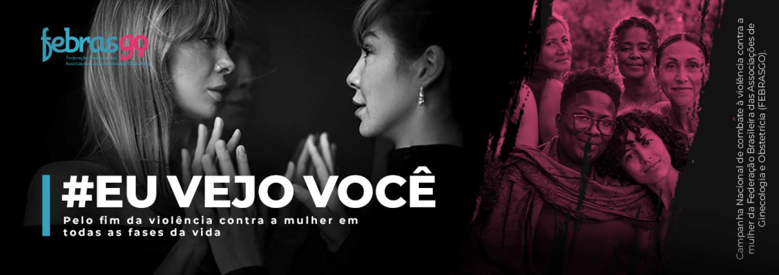 Banner Violência contra mulher – Eu Vejo Você
