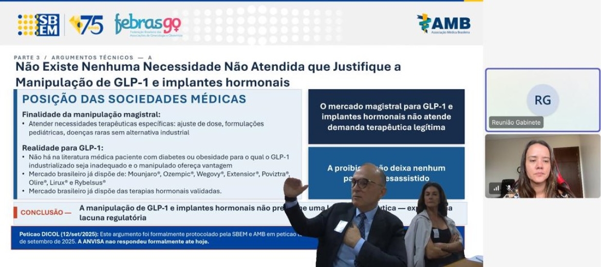 FEBRASGO participa de reunião com a Anvisa ao lado da SBEM