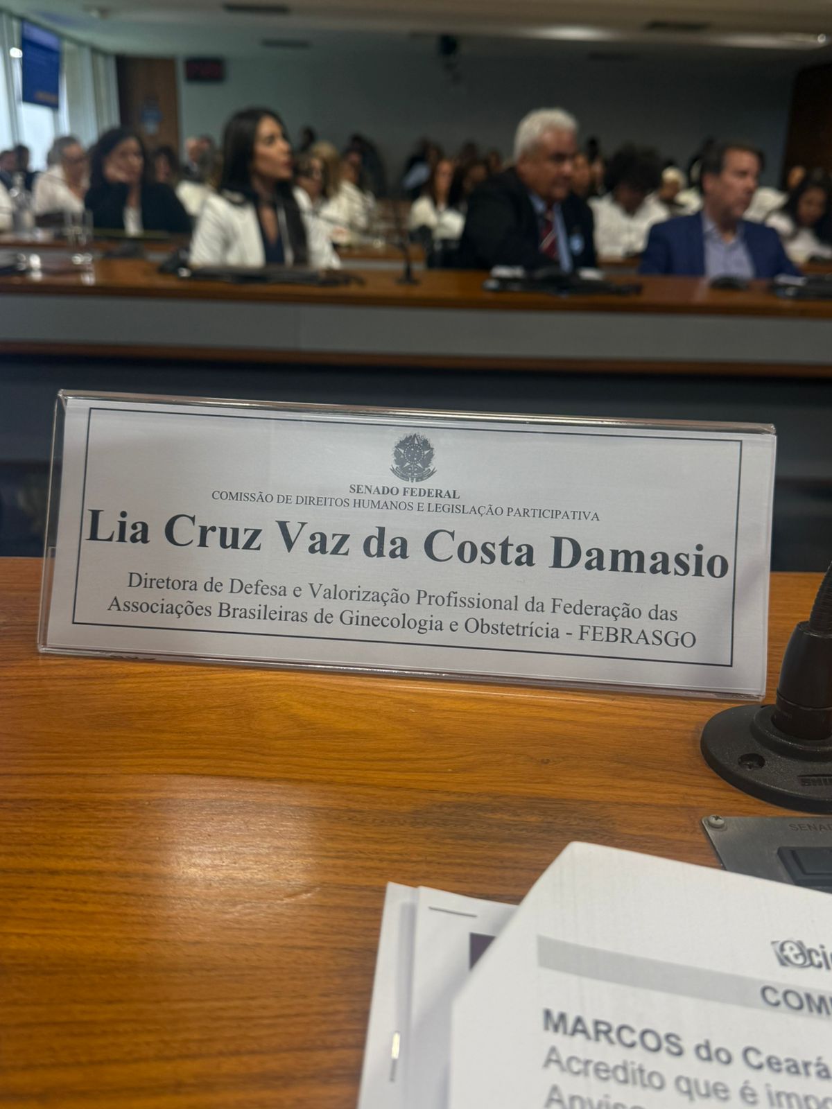 FEBRASGO defende medicina baseada em evidências em audiência pública no Senado Federal